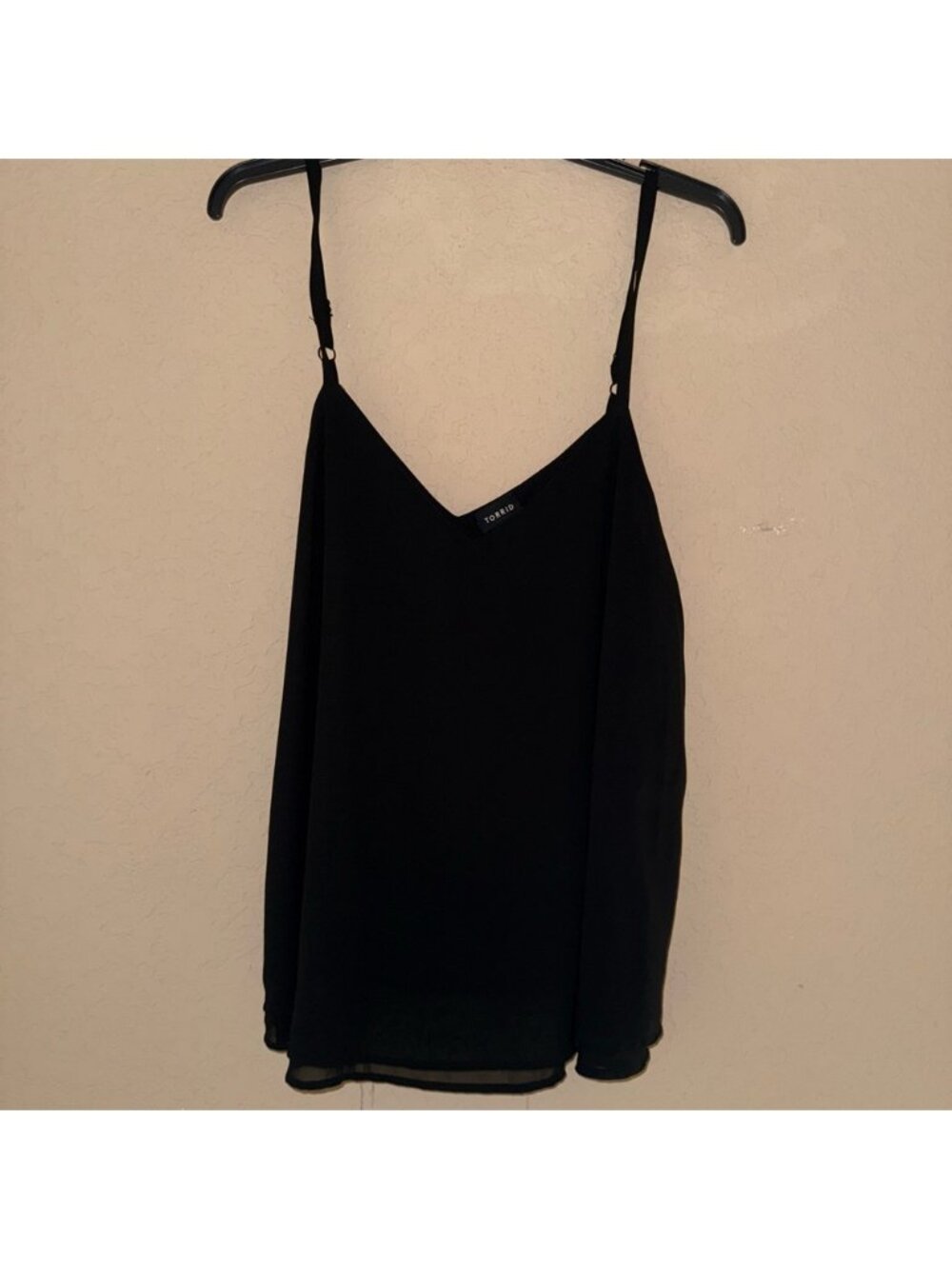 Chiffon Swing Cami Double Layer black
